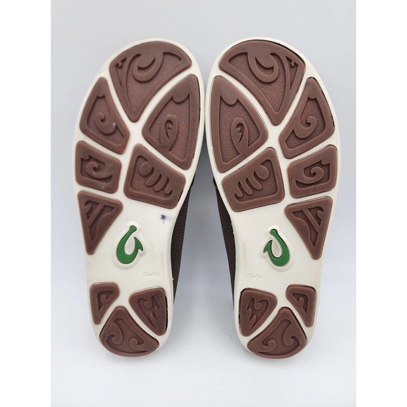 OluKai Nohea Mesh Loafers Men's Slip On Casual Shoes Brown/Green Size 11.5 - Picture 5 of 9